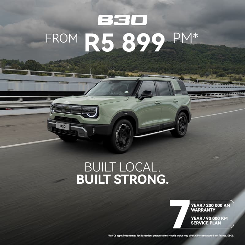 BAIC B30 Monthly Slider Banner
