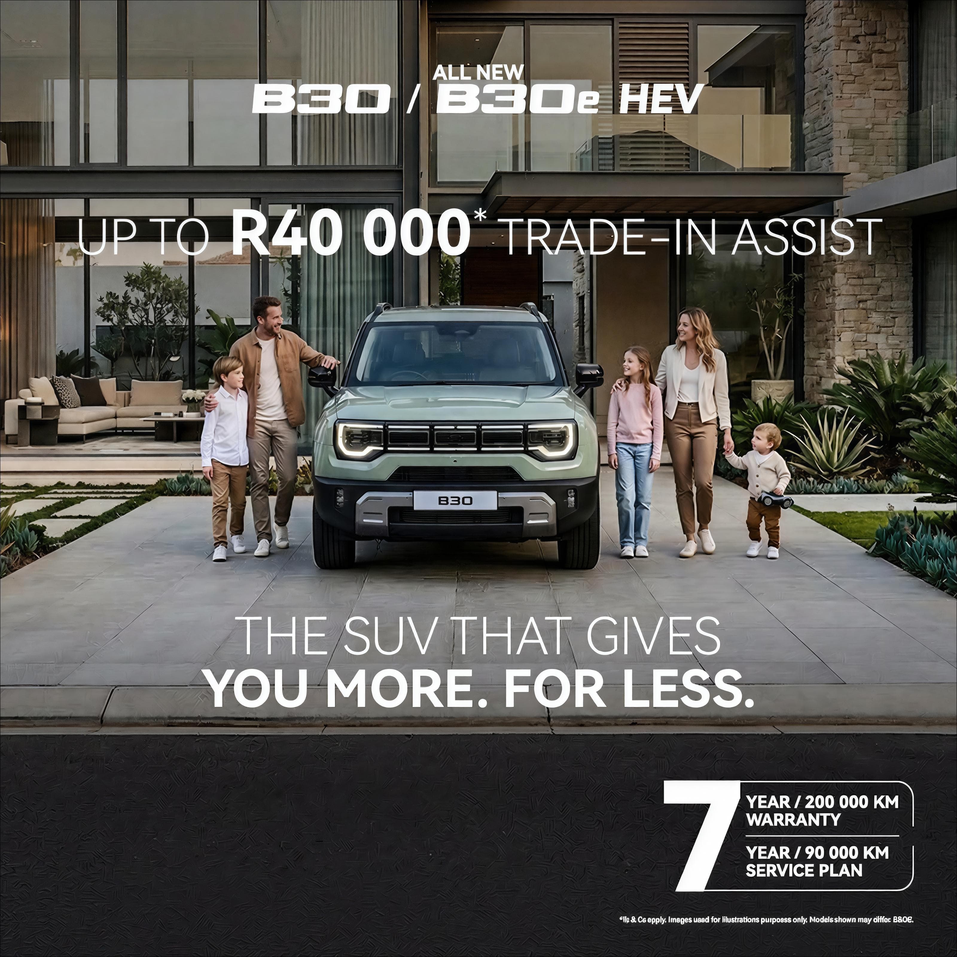 BAIC B30 and B30e HEV Trade-In Assist Slider Banner