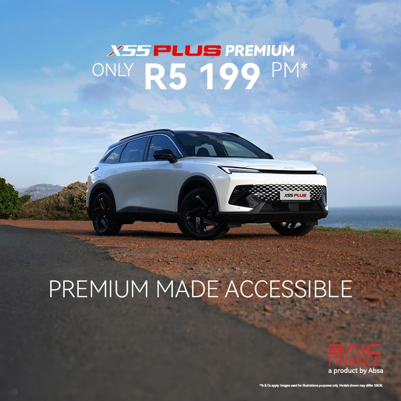 BAIC X55 Plus Premium Monthly Slider Banner