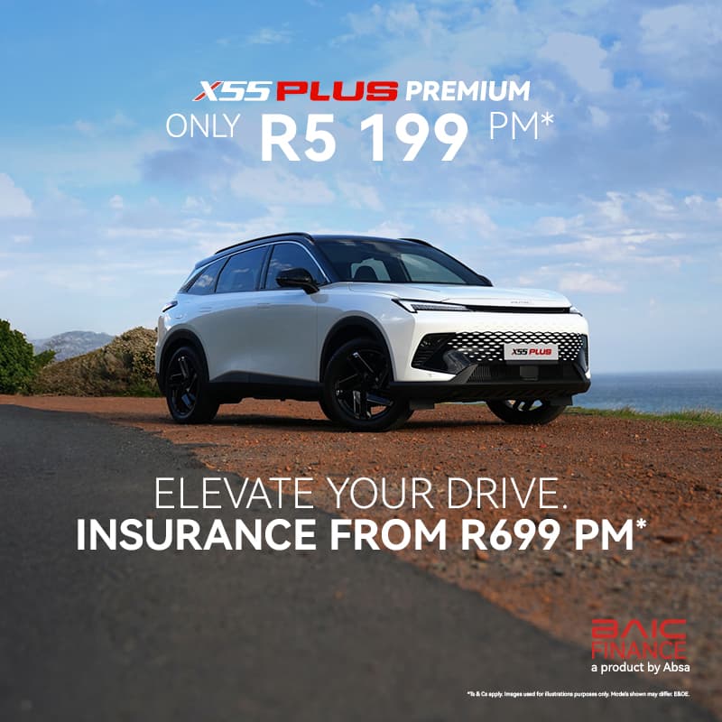BAIC X55 Plus Premium Monthly Slider Banner